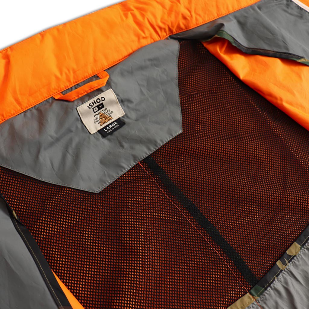 Jaqueta Capuz Fourstar Clothing Ishod Tour Jacket - laranja / Cinza