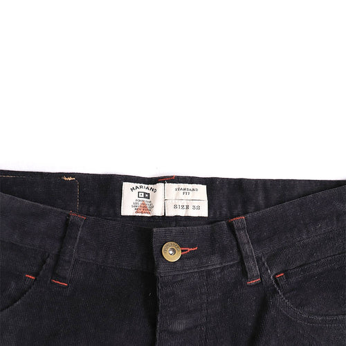 Calça de veludo Fourstar Clothing Mariano Cord - ST - Washed Black - Washed Black