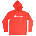 Camiseta manga longa capuz Chocolate Skateboards Squard Hood - Vermelho