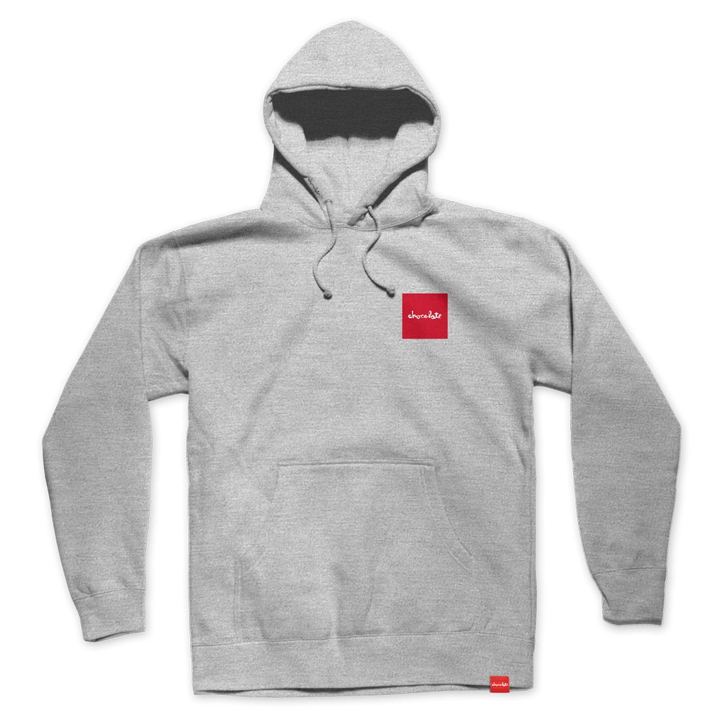 Moletom Canguru Chocolate Skateboards OG Square Pullover - Cinza