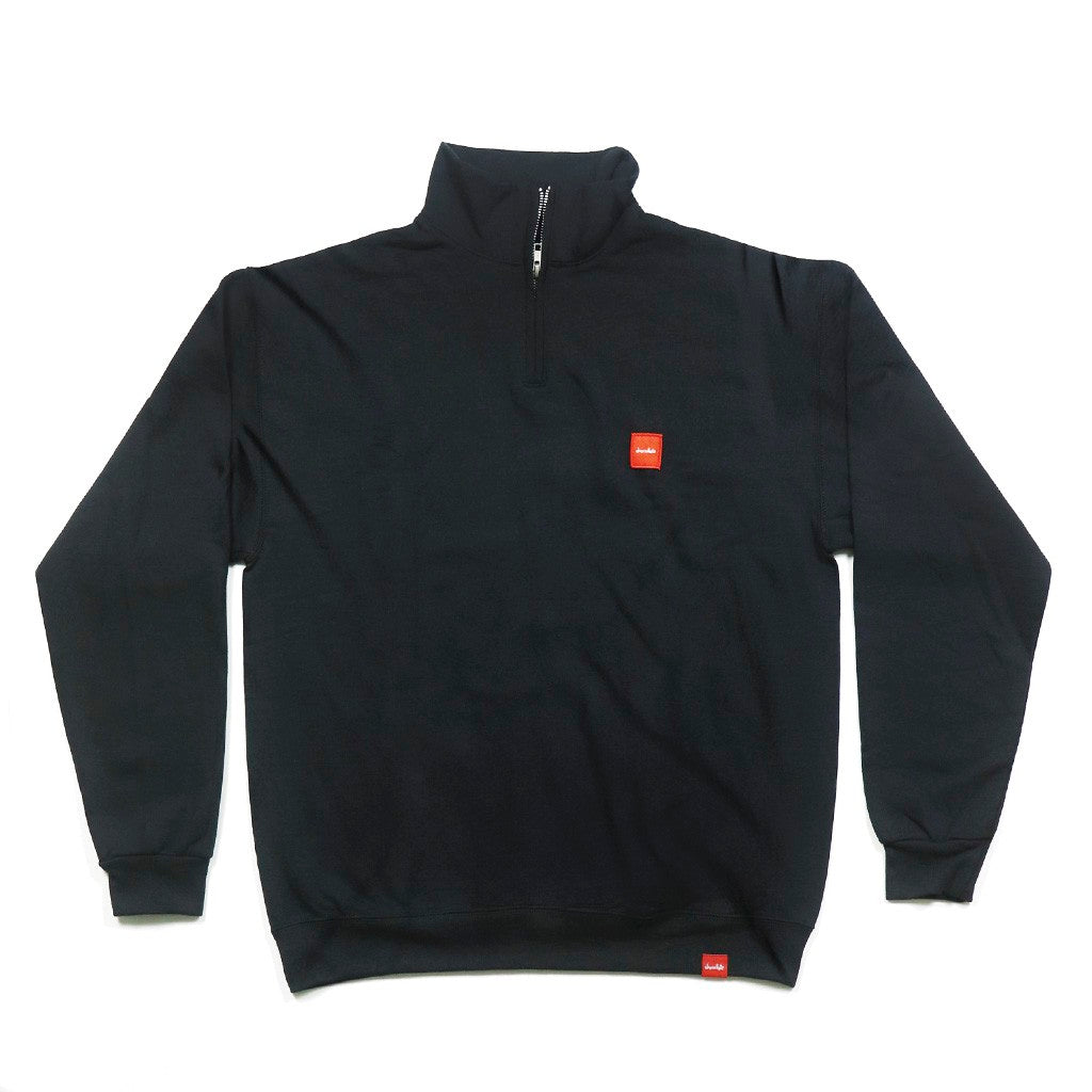 Moletom Chocolate Skateboards OG Square 1-4 Zip - Preto