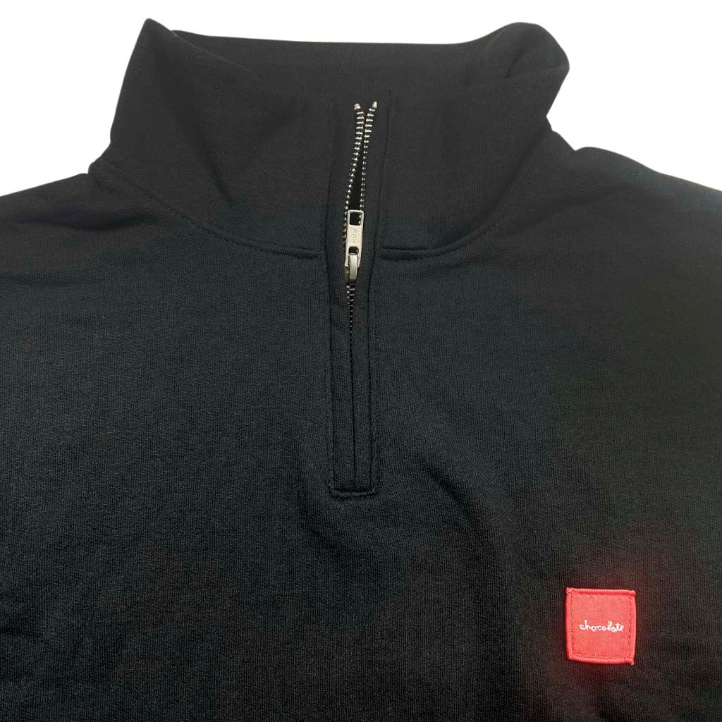 Moletom Chocolate Skateboards OG Square 1-4 Zip - Preto