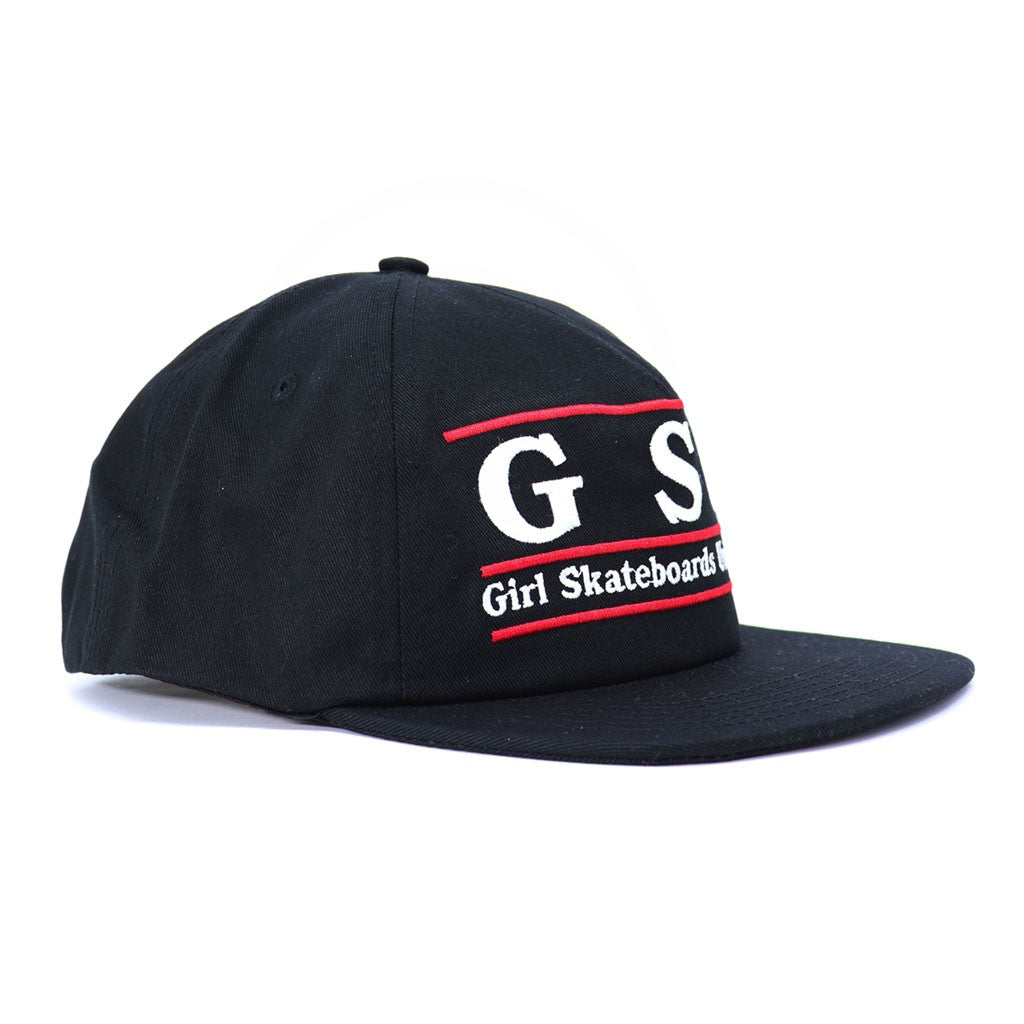 Boné Girl Skateboards GSU Snapback - Preto