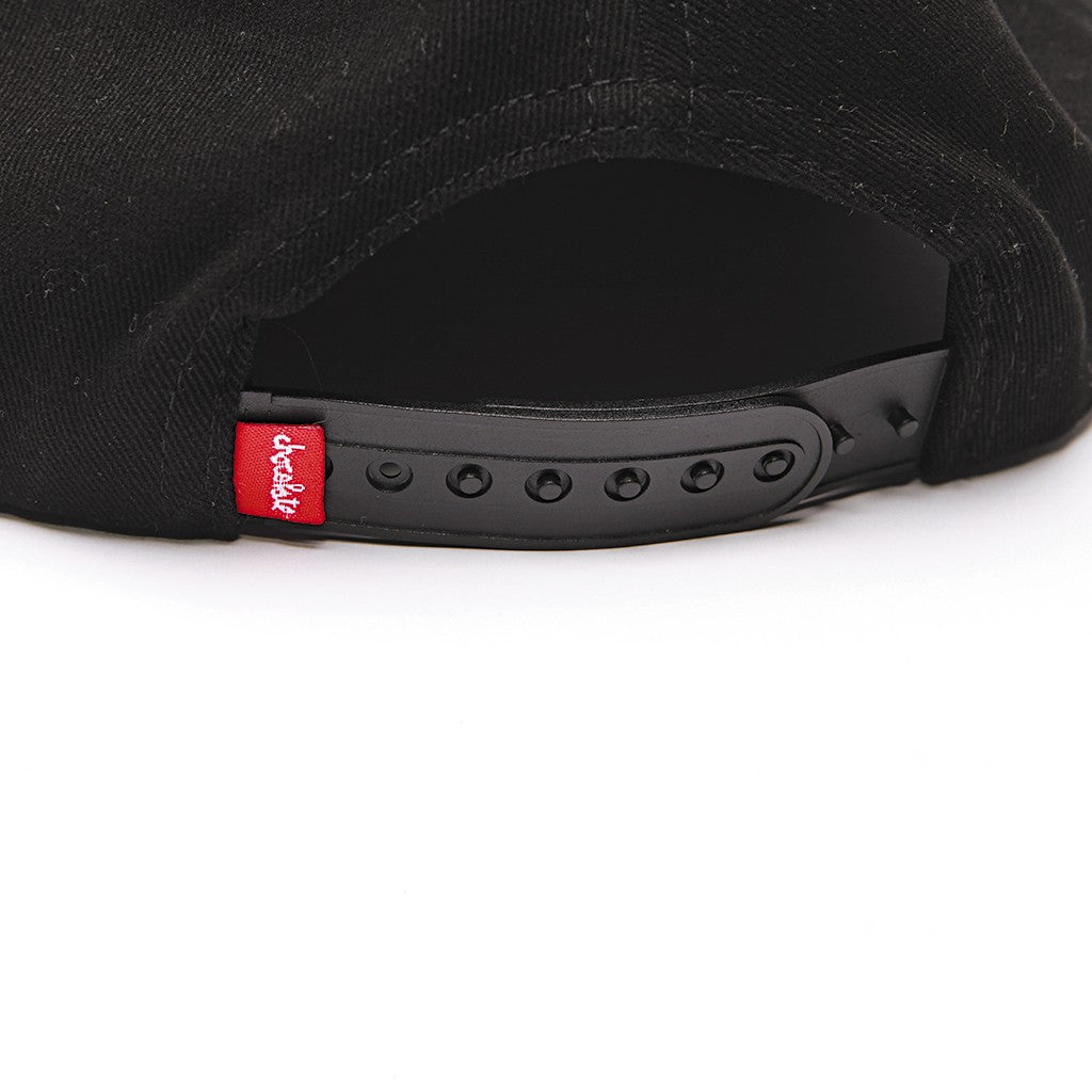 Boné Chocolate Skateboards Joe 5 Panel Snapback - Preto