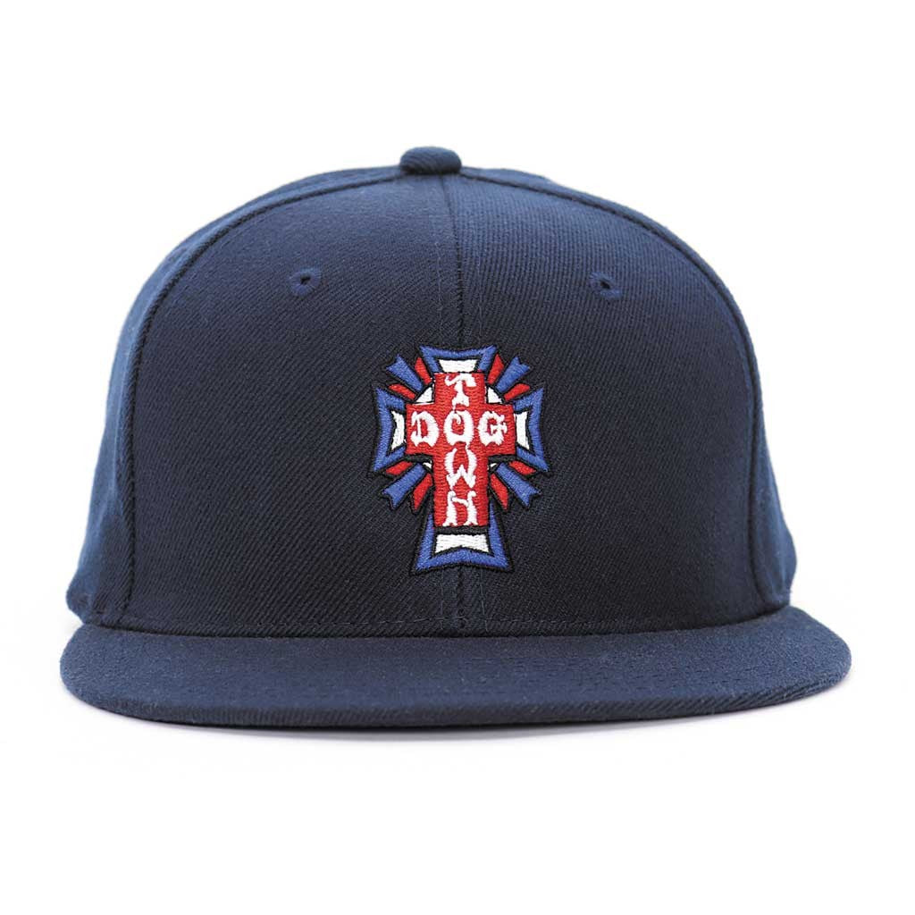 Boné Dogtown Cross Logo USA Snapback - Marinho