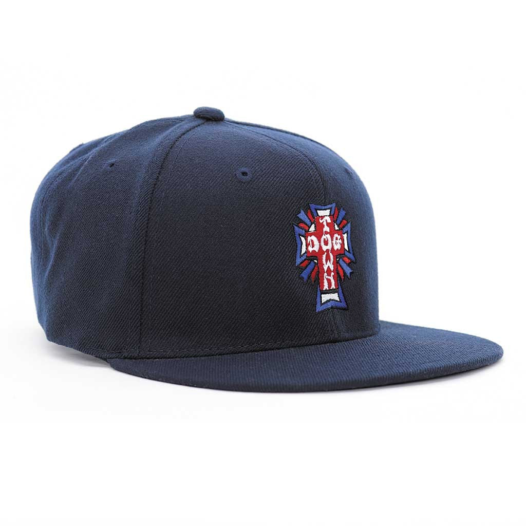 Boné Dogtown Cross Logo USA Snapback - Marinho