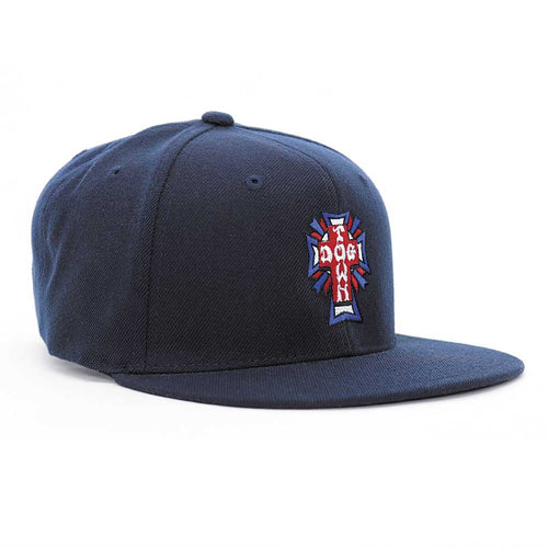 Boné Dogtown Cross Logo USA Snapback - Marinho
