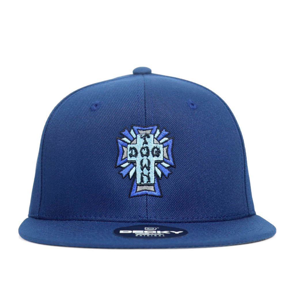 Boné Dogtown Cross Logo USA Snapback - Marinho / Azul