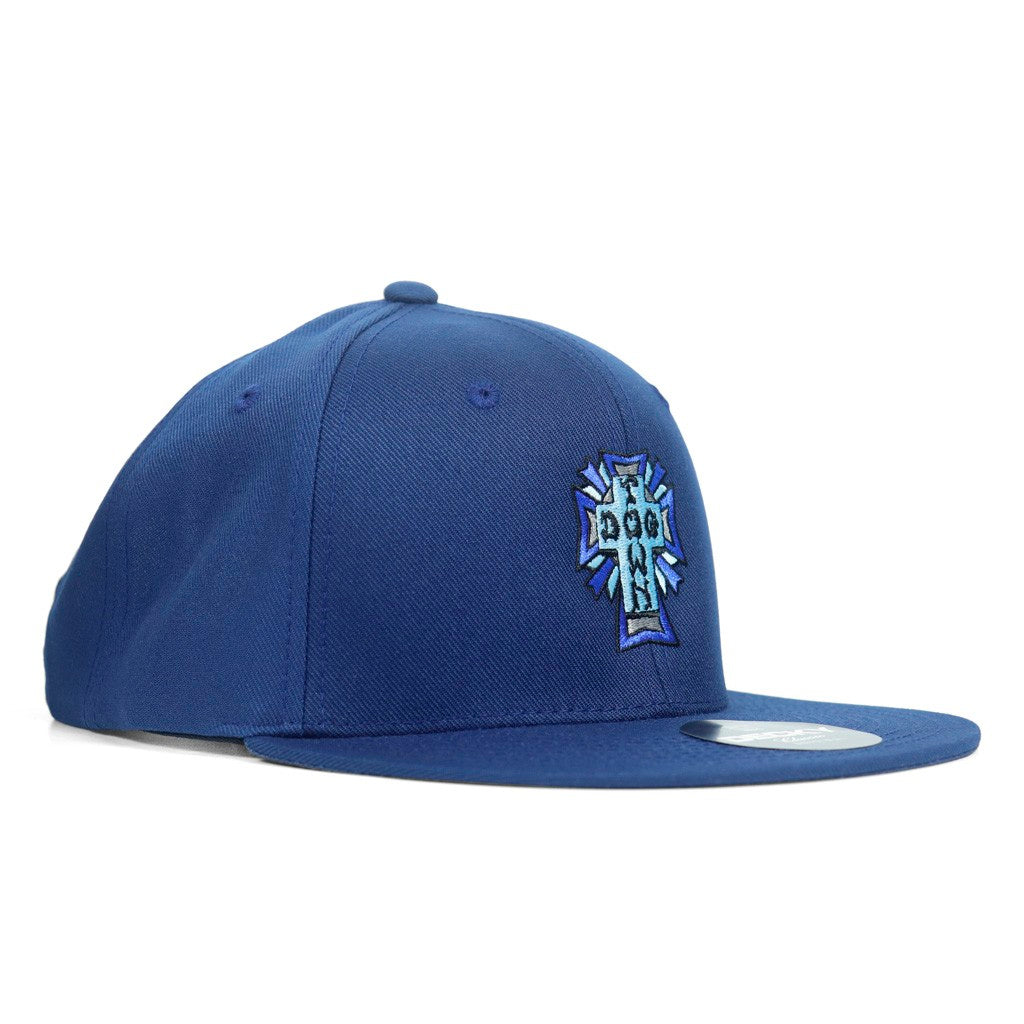 Boné Dogtown Cross Logo USA Snapback - Marinho / Azul