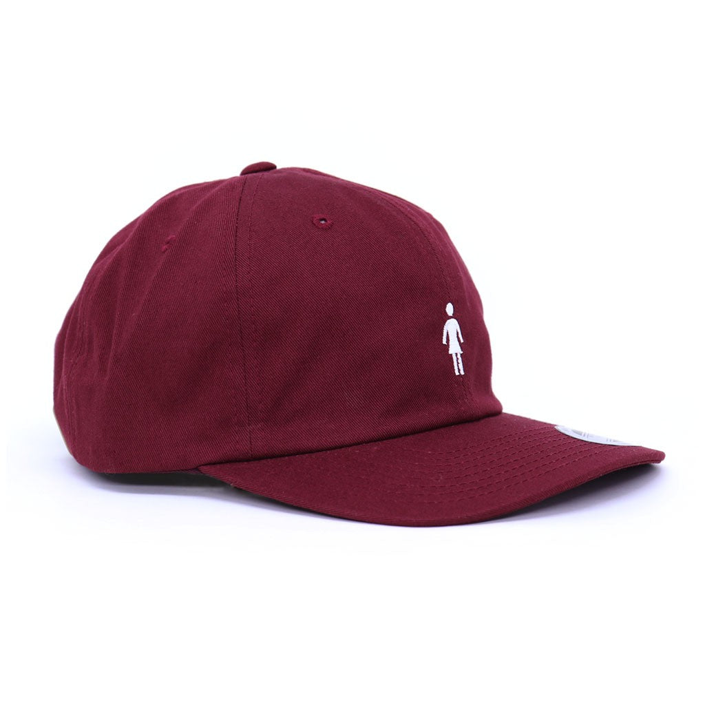 Boné Girl Skateboards Og Micro Strapback Bordô - Bordô