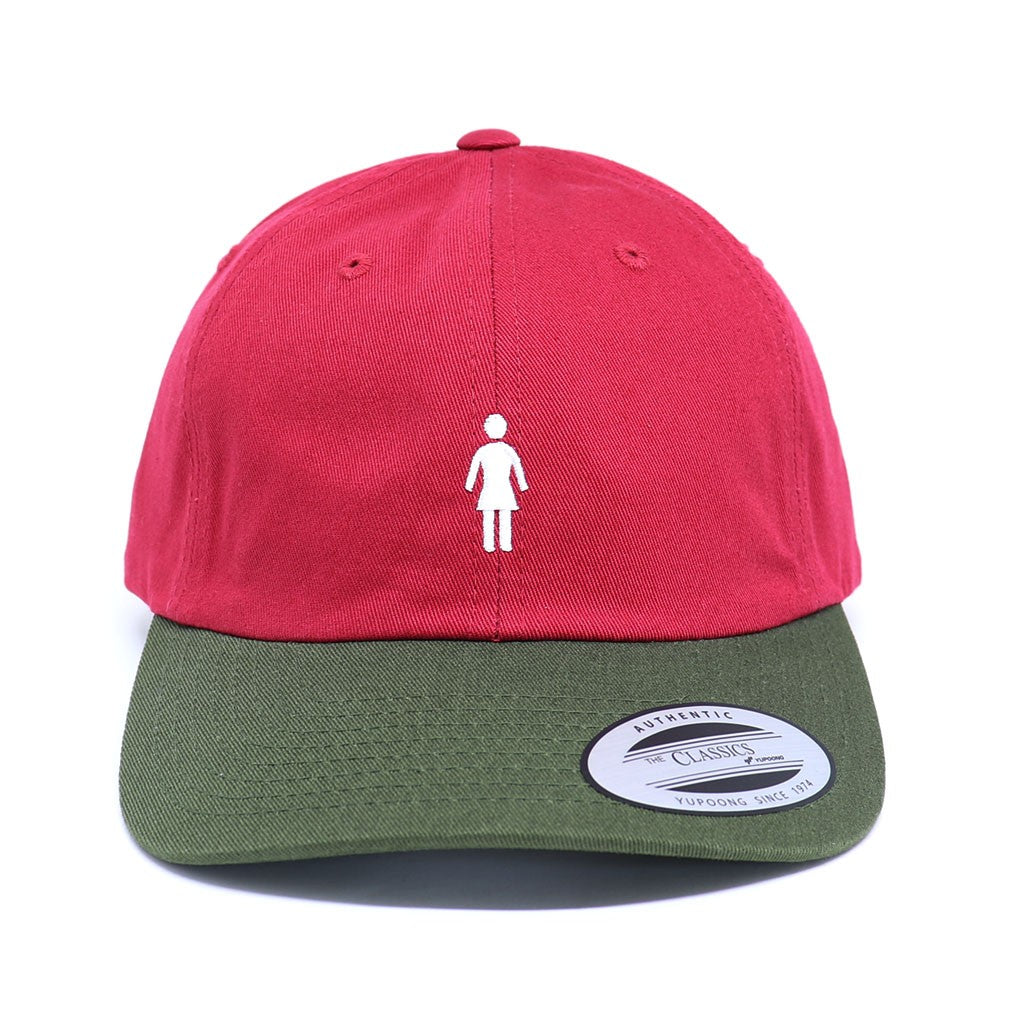 Boné Girl Skateboards Og Micro Strapback - Vermelho / Verde