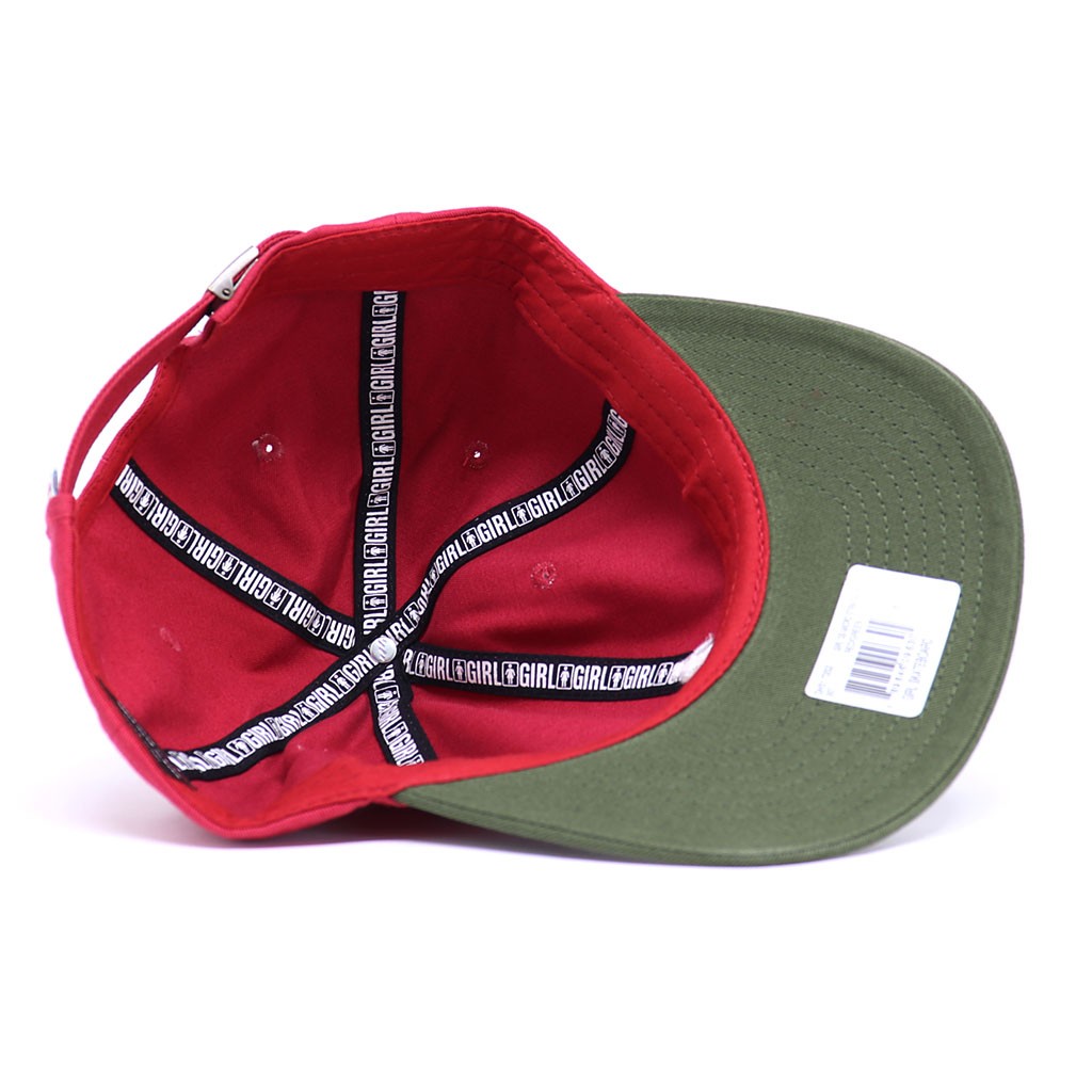 Boné Girl Skateboards Og Micro Strapback - Vermelho / Verde