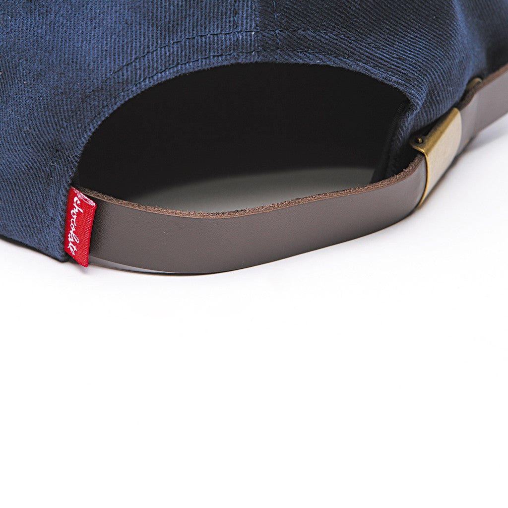 Boné Chocolate Skateboards Chunk 6 Panel Strapback - Marinho / Verde