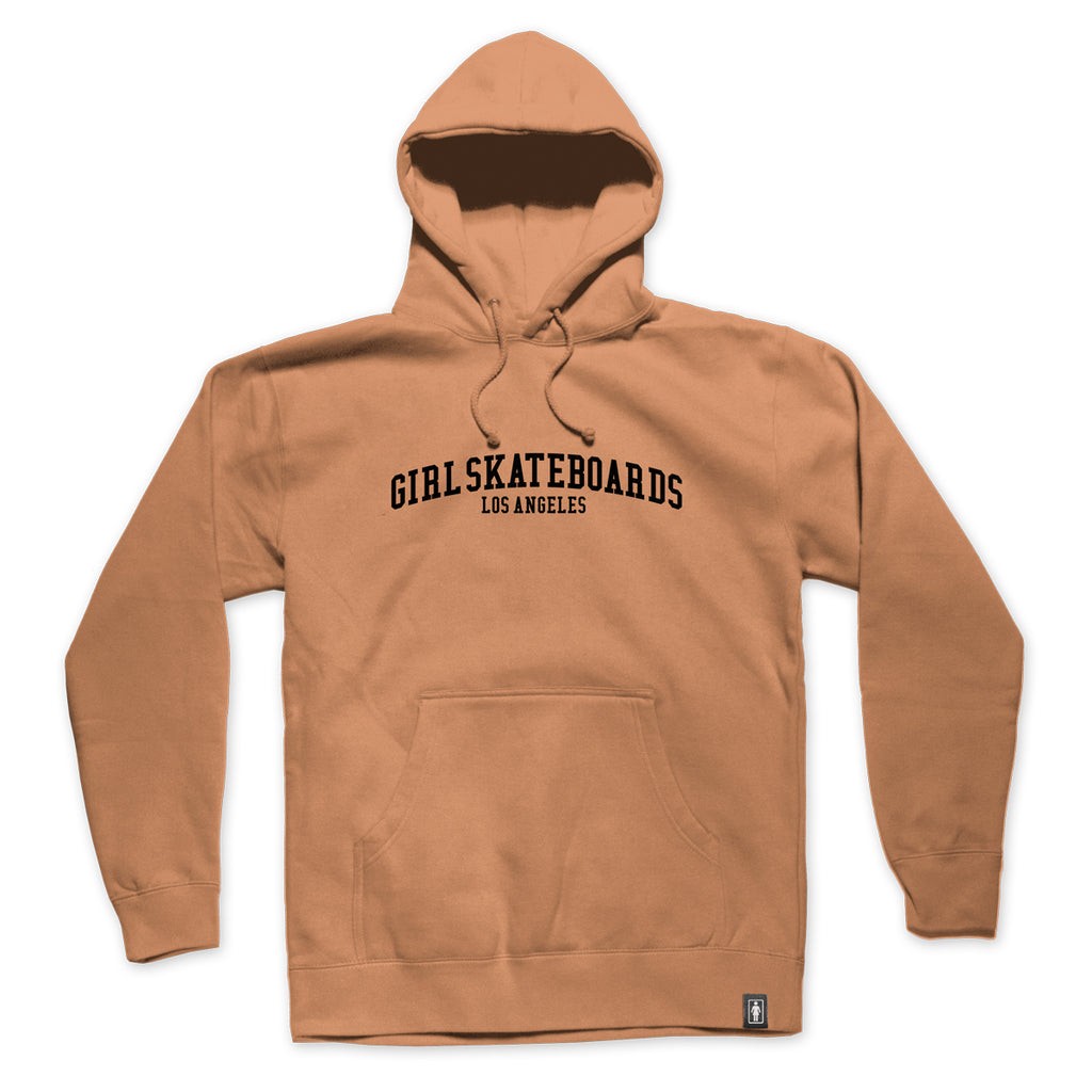 Moletom Canguru Girl Skateboards Team Pullover Embroidery - Areia