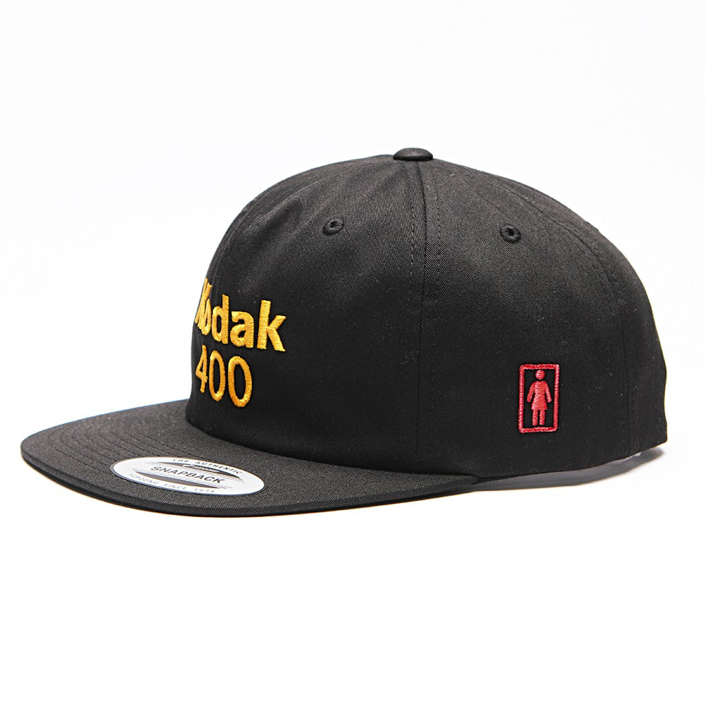 Boné Girl Skateboards KODAK GOLD 400 Snapback - Preto