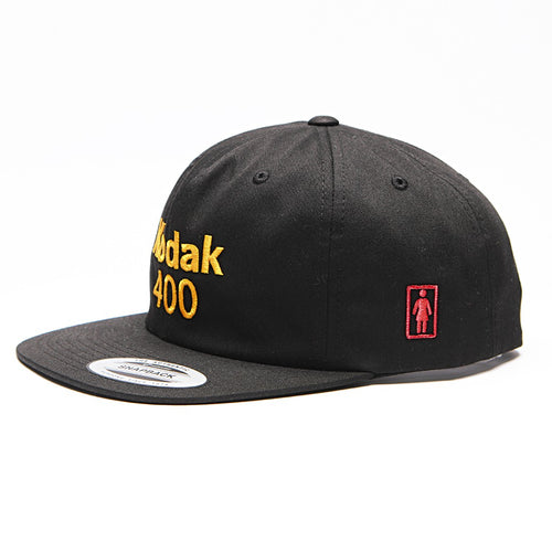 Boné Girl Skateboards KODAK GOLD 400 Snapback - Preto