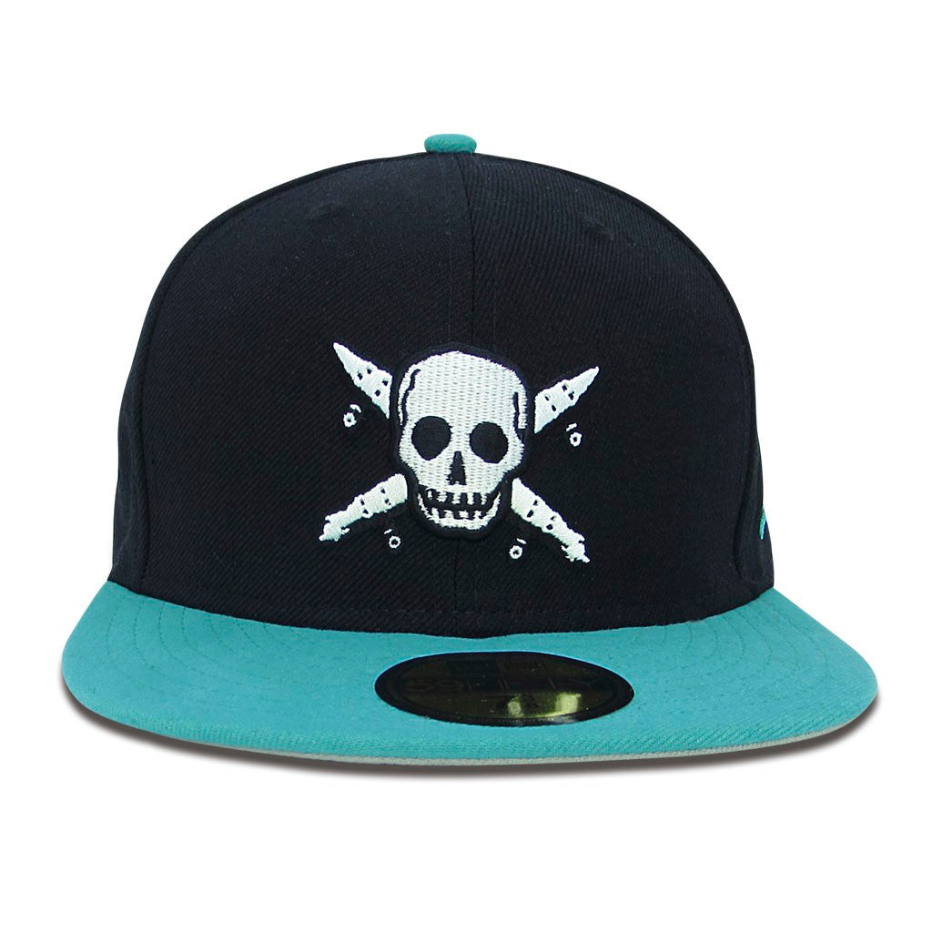 Boné Fourstar Clothing Pirate New Era 7 3/8 - 58.7cm - Preto / Verde