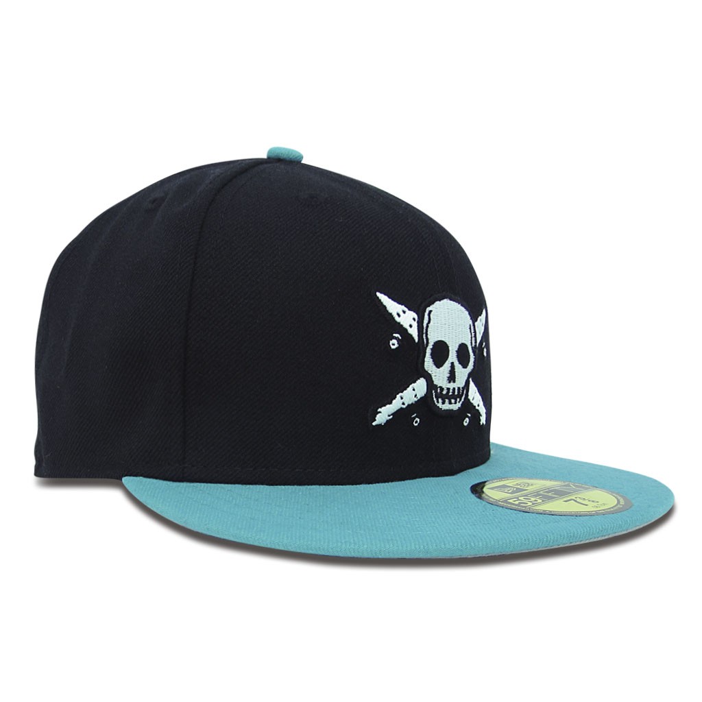 Boné Fourstar Clothing Pirate New Era 7 3/8 - 58.7cm - Preto / Verde
