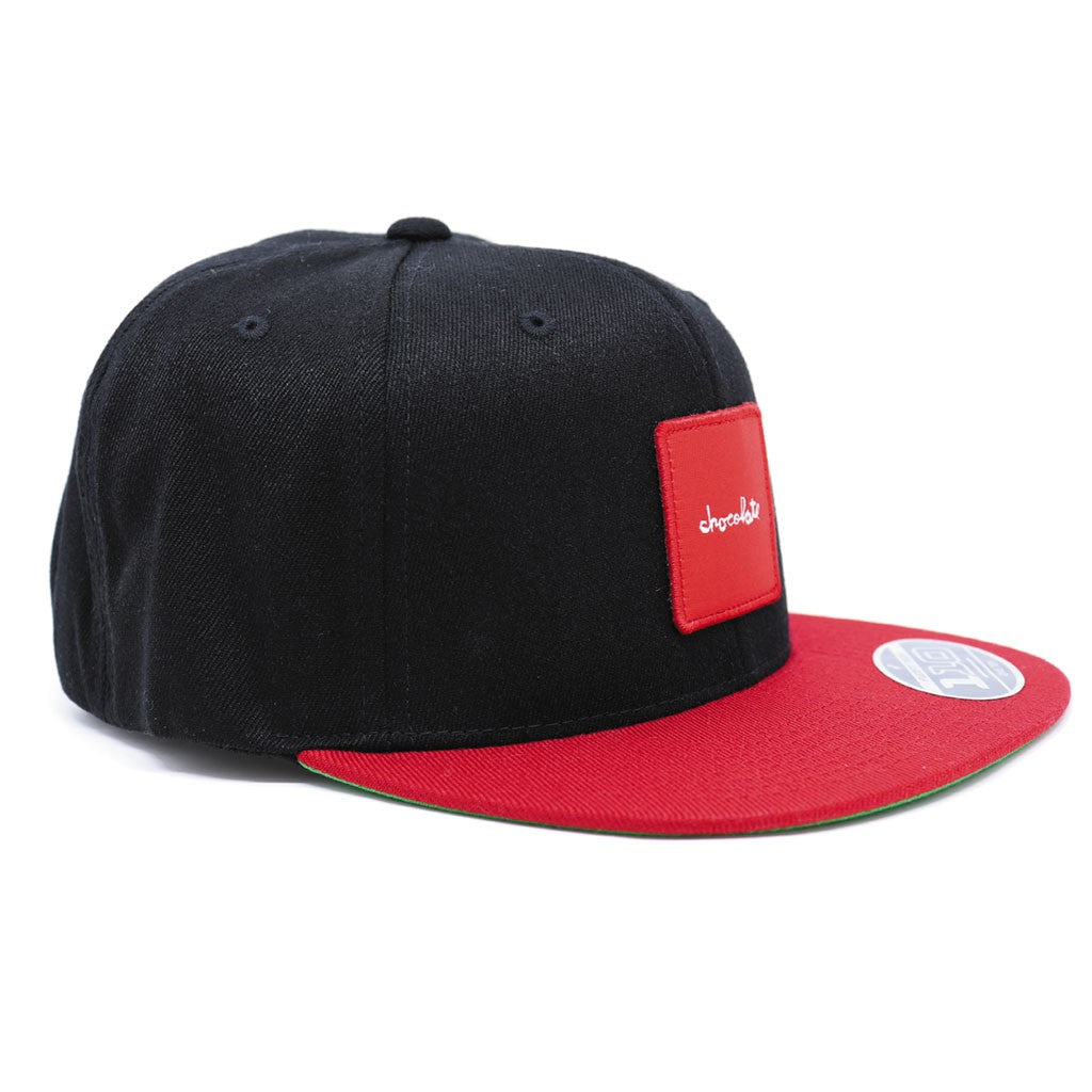 Boné Chocolate Skateboards Red Square Patch - Preto / Vermelho
