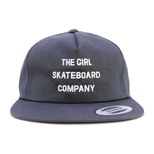 Boné Girl Skateboards Sans - Chumbo / Branco