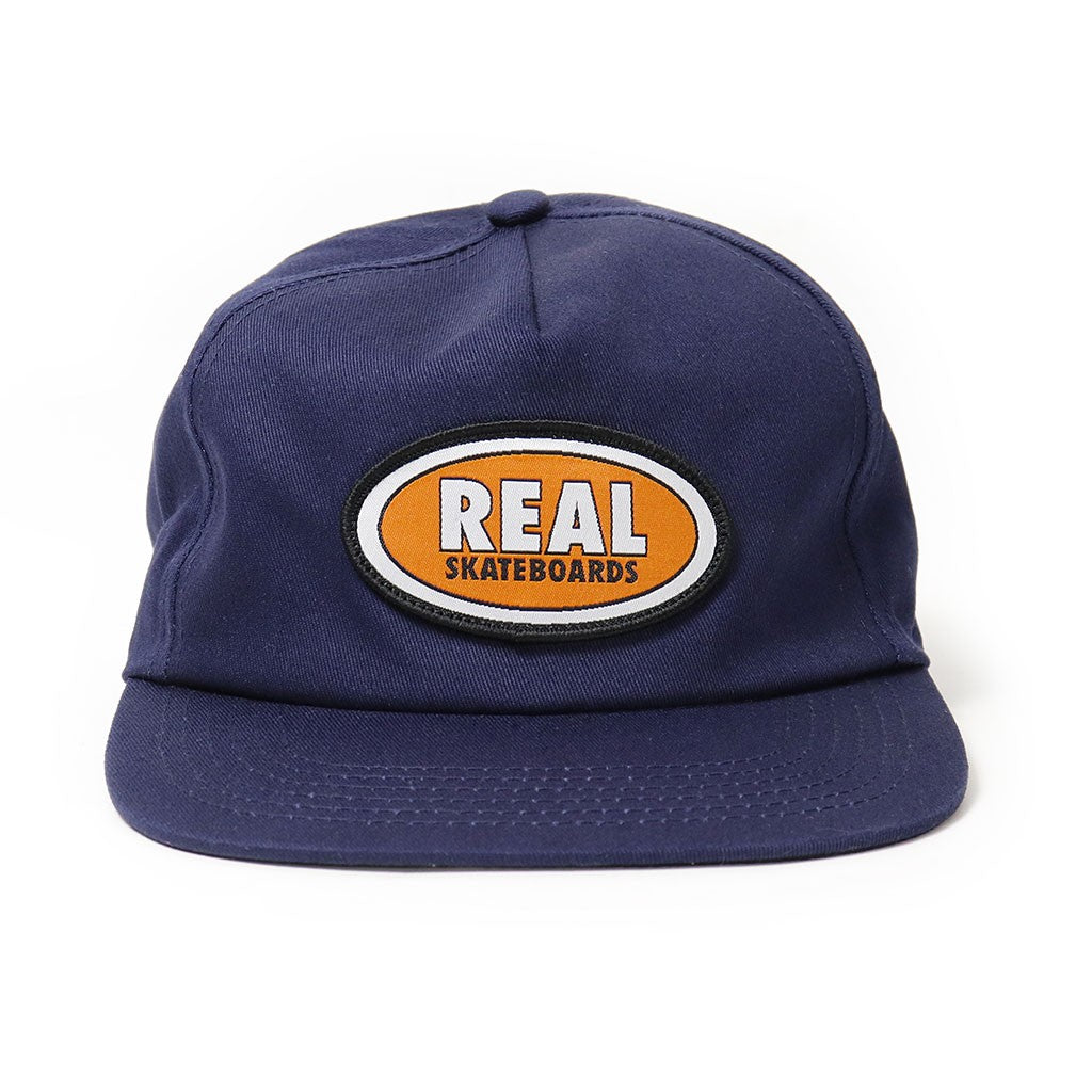 Boné Real Skateboards Adj Oval Snap - Marinho