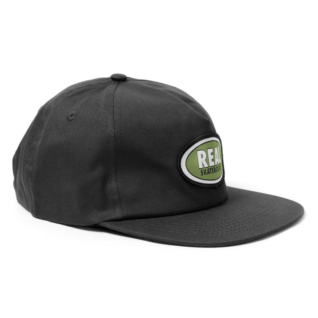 Boné Real Skateboards Adj Oval Snap - Preto