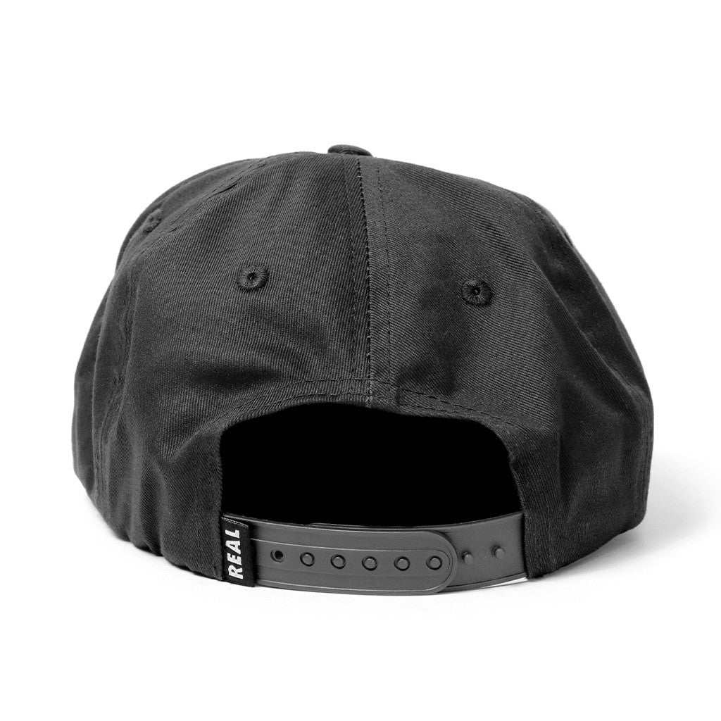 Boné Real Skateboards Adj Oval Snap - Preto