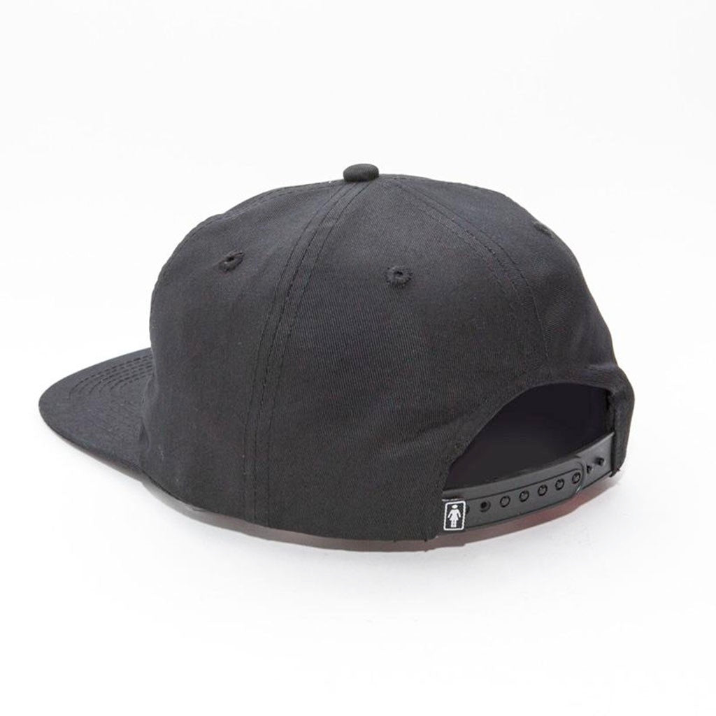 Boné Girl Skateboards Tae Turner Girl 6-Panel Hat Snapback - Preto