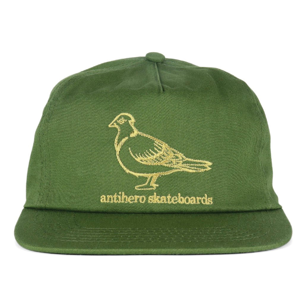 Boné Anti Hero Skateboards Lil Pigeon - Verde / Dourado