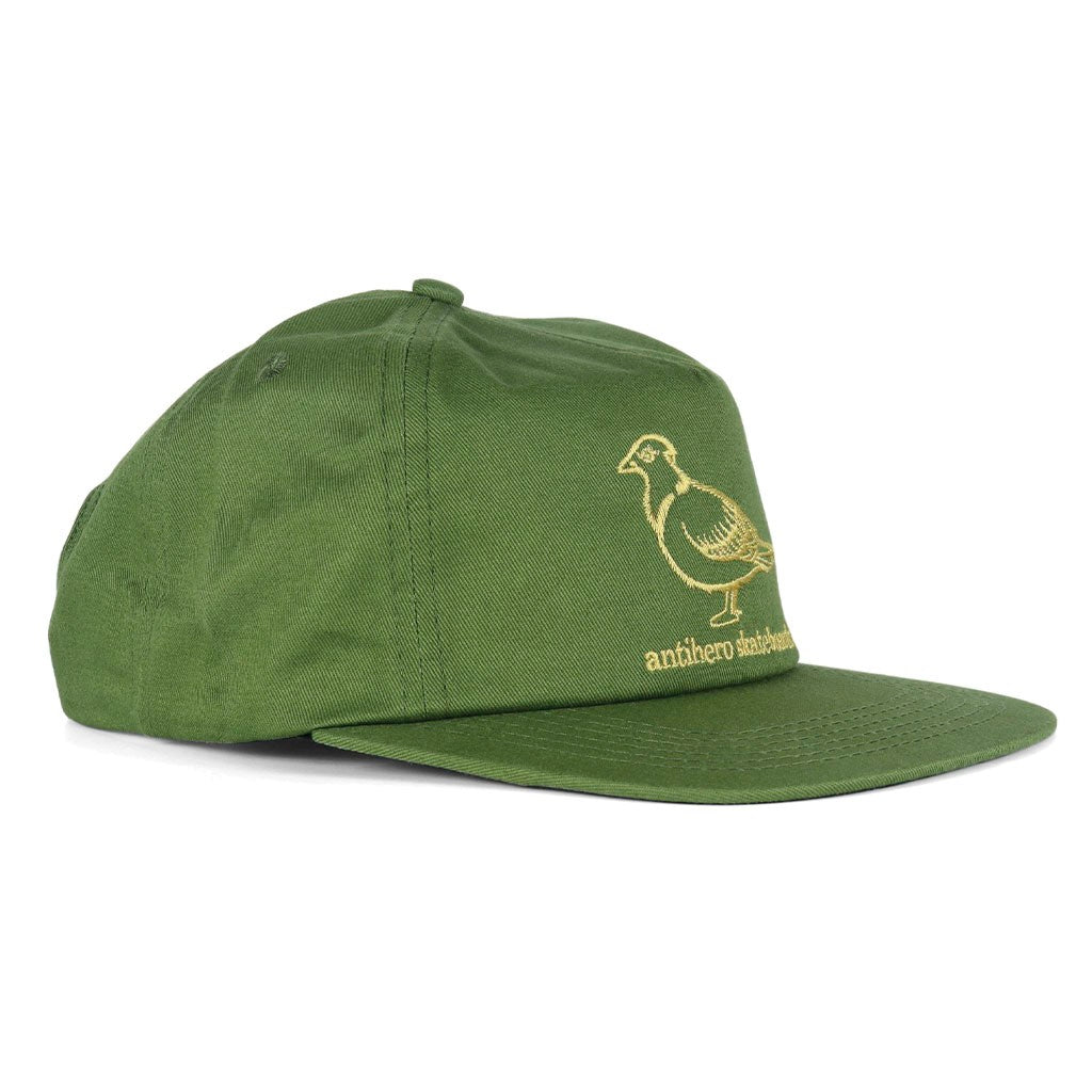 Boné Anti Hero Skateboards Lil Pigeon - Verde / Dourado