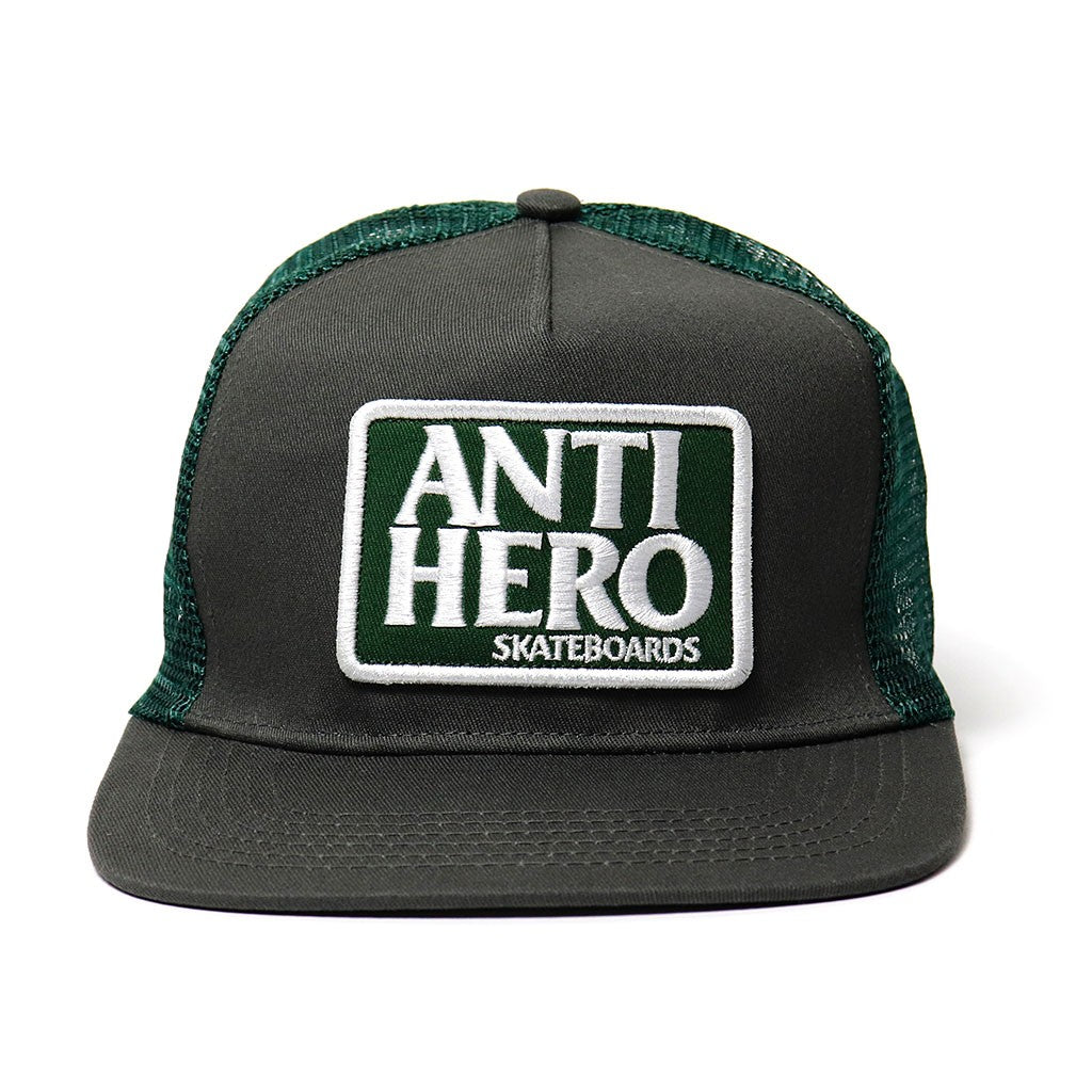 Boné Anti Hero Skateboards Reserve Patch - Chumbo / Branco / Verde