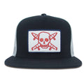 Boné Fourstar Clothing Pirate Patch Snapback - Preto / Branco