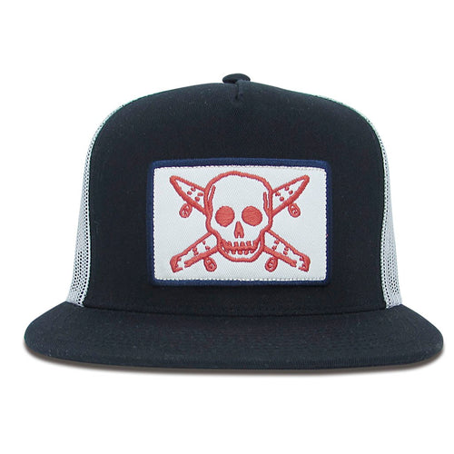 Boné Fourstar Clothing Pirate Patch Snapback - Preto / Branco