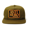 Boné Anti Hero Skateboards Reserve Patch - Verde / Preto / Laranja