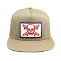 Boné Fourstar Clothing Pirate Patch Snapback - Bege