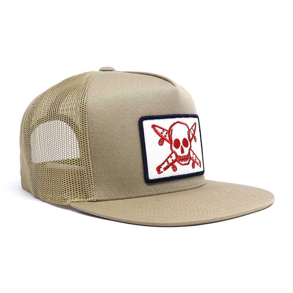 Boné Fourstar Clothing Pirate Patch Snapback - Bege