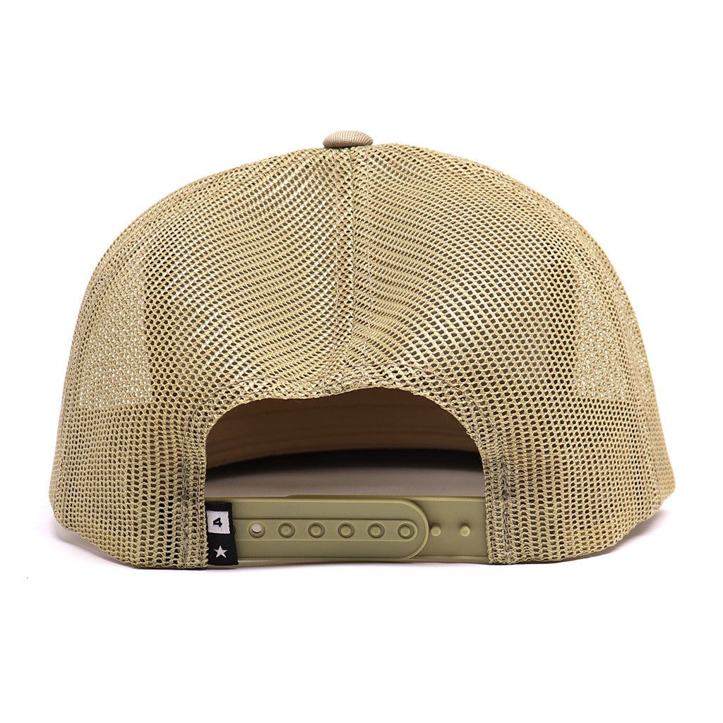 Boné Fourstar Clothing Pirate Patch Snapback - Bege