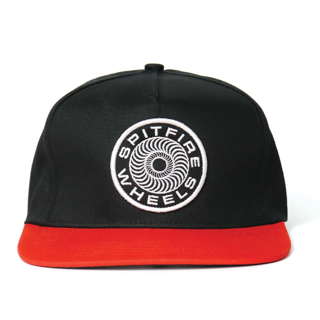 Boné Spitfire Wheels Classic 87 Swirl Patch - Preto / Vermelho / Branco