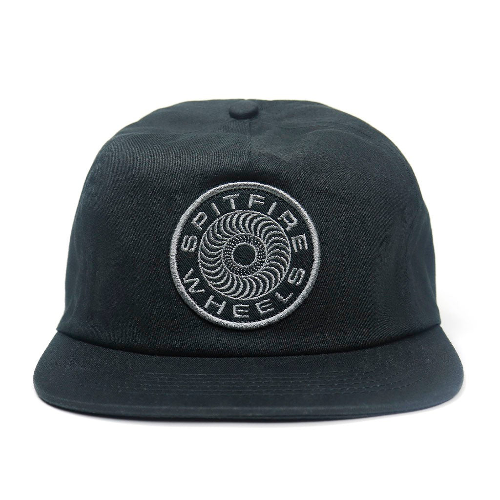 Boné Spitfire Wheels Classic 87 Swirl Patch - Preto / Cinza