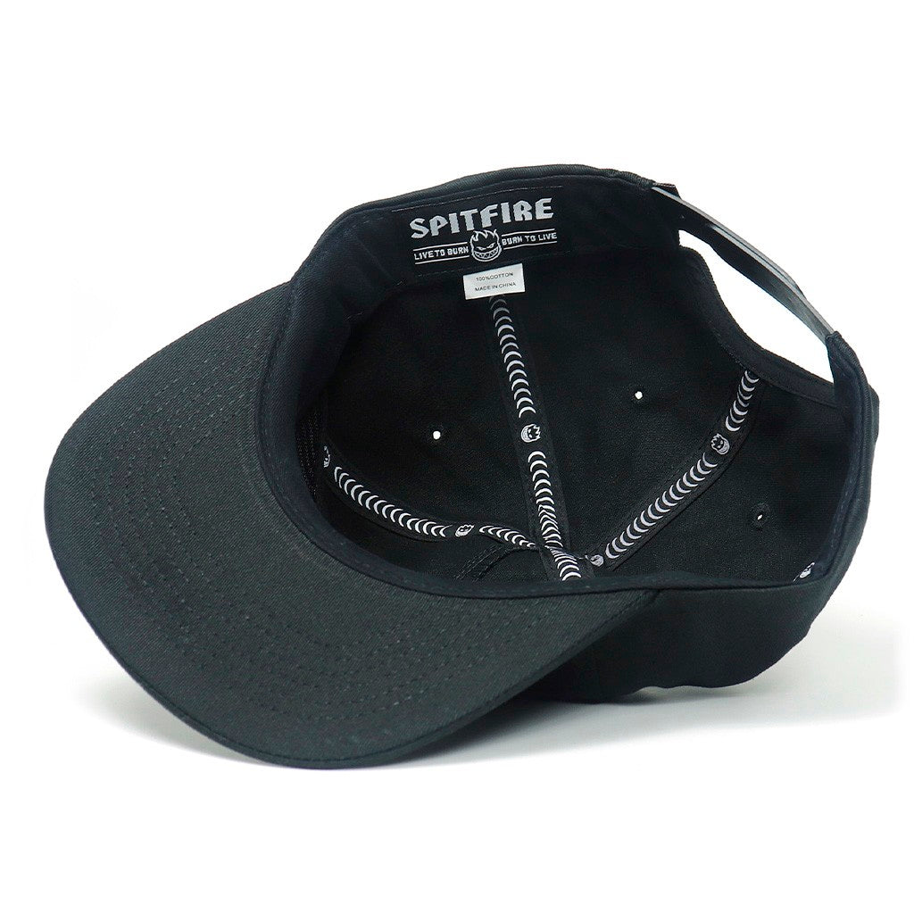 Boné Spitfire Wheels Classic 87 Swirl Patch - Preto / Cinza
