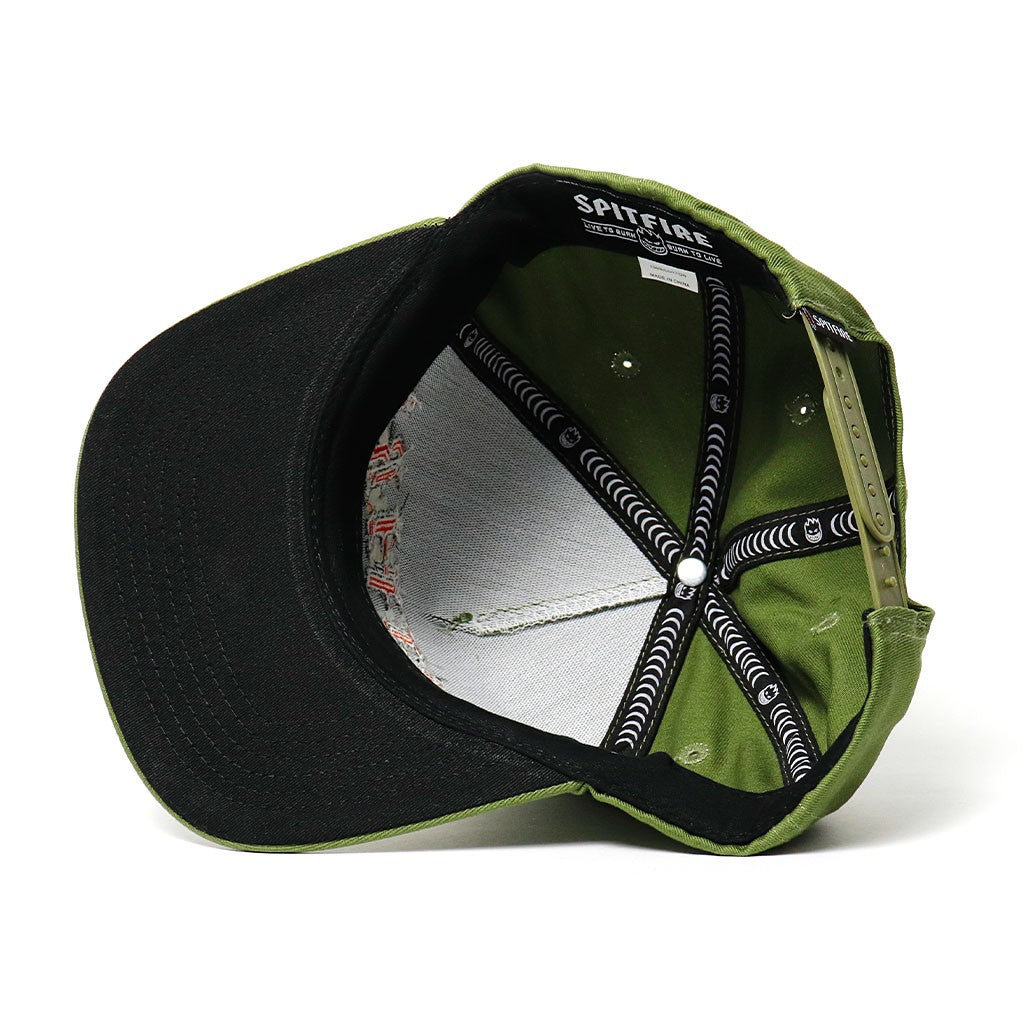 Boné Spitfire Wheels Old E Arch - Verde / Vermelho