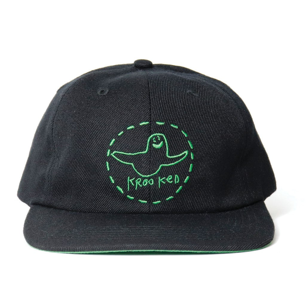 Boné Krooked Skateboarding Trinity Smile - Preto / Verde