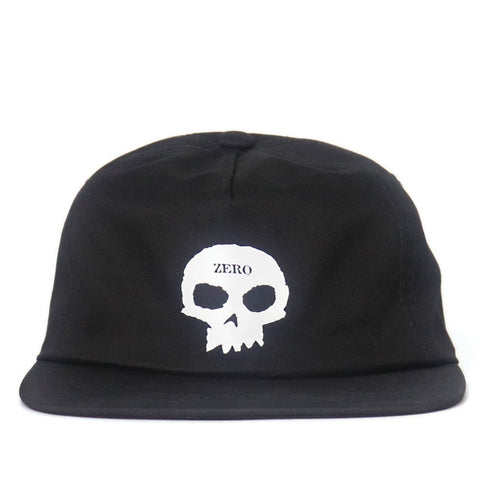 Boné Zero Skateboards Single Skull - Preto / Branco
