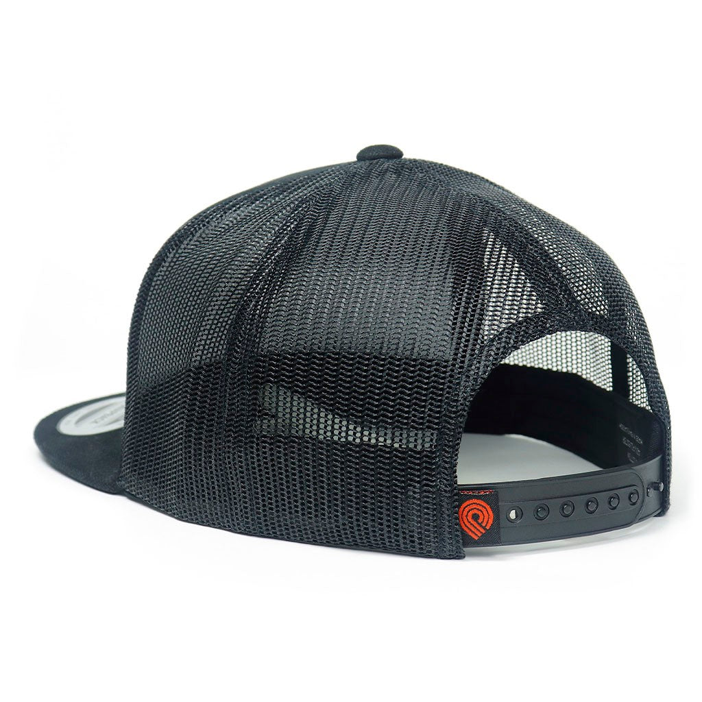 Boné Powell Peralta Skull And Sword Trucker - Preto / Branco