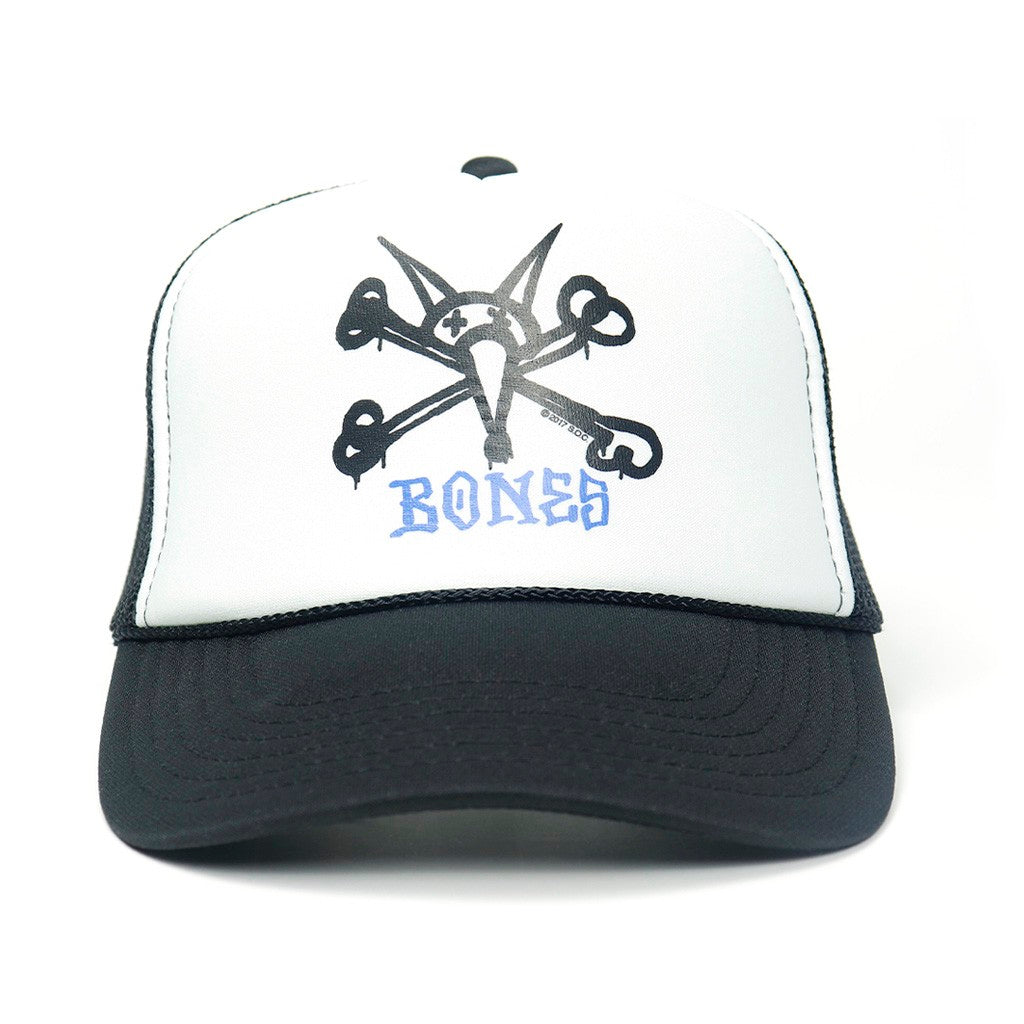 Boné Powell Peralta Vato Rat Bones Mesh - Branco / Preto