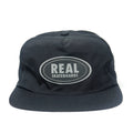 Boné Real Skateboards Oval Snap - Preto / Cinza refletivo
