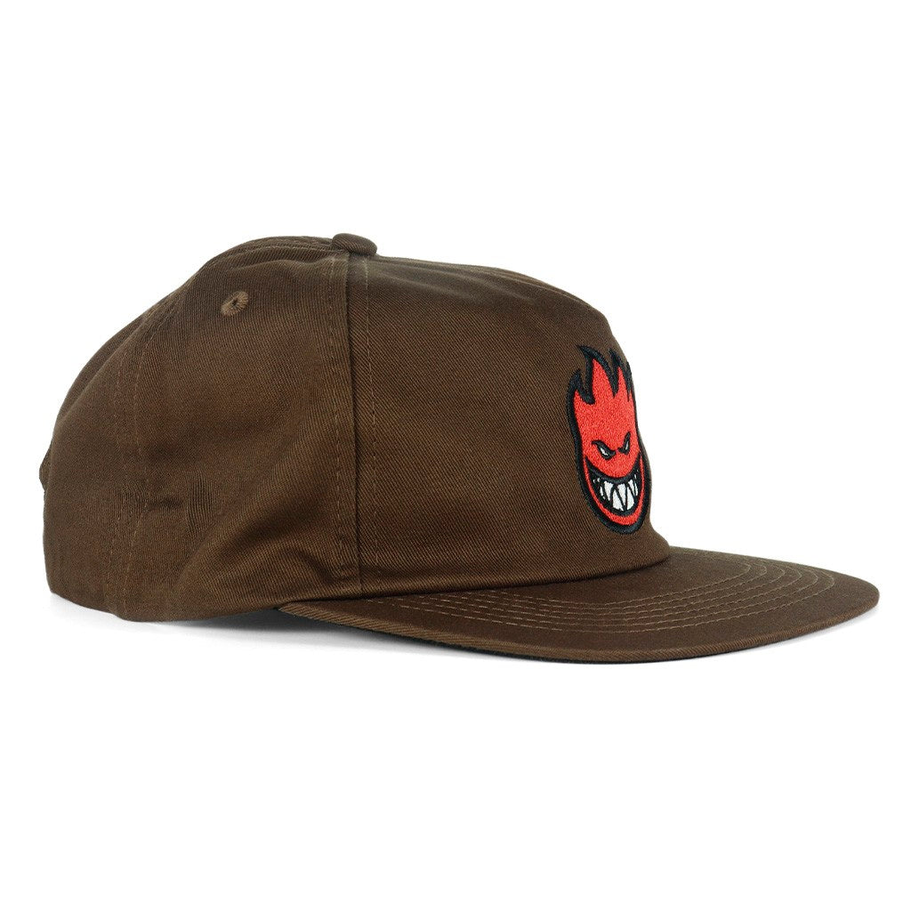 Boné Spitfire Wheels Bighead Fill Snap - Marrom / Vermelho / Preto