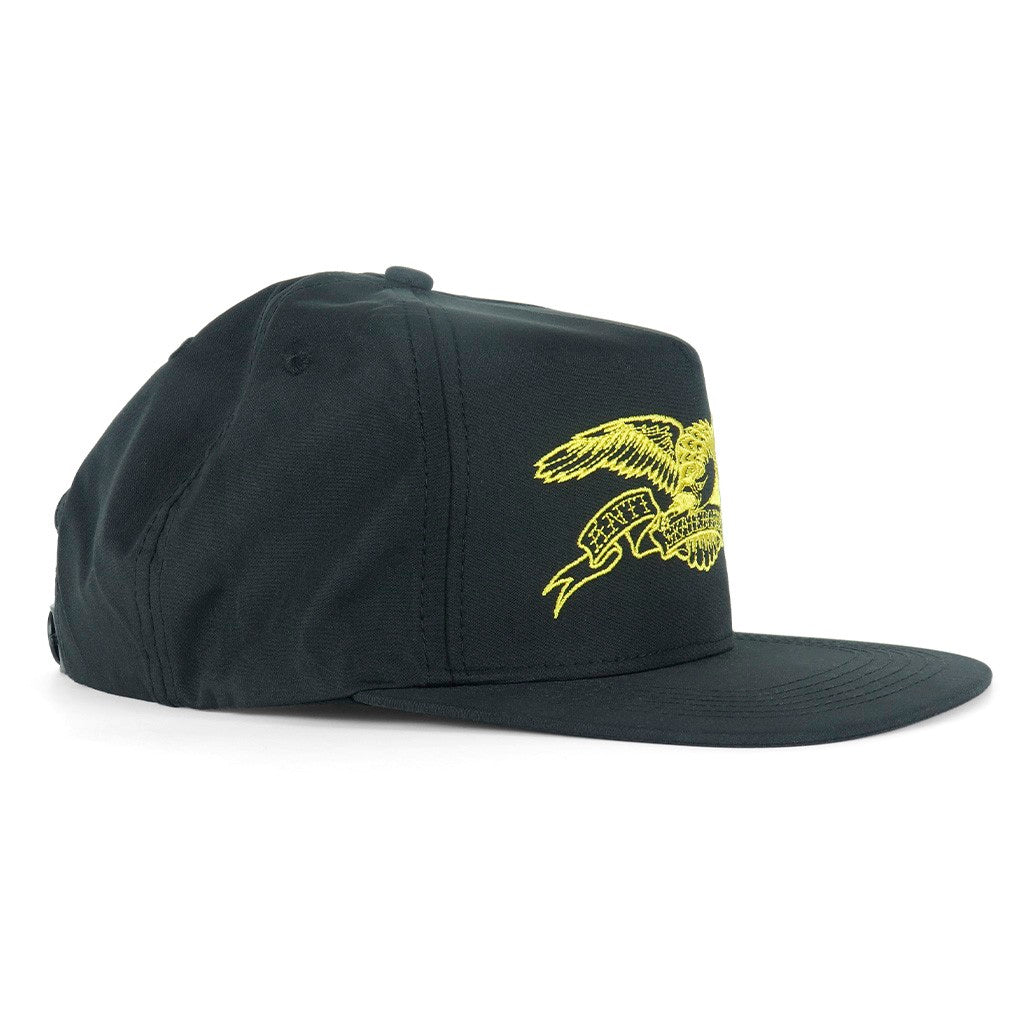 Boné Anti Hero Skateboards Basic Eagle Snap - Preto / Amarelo