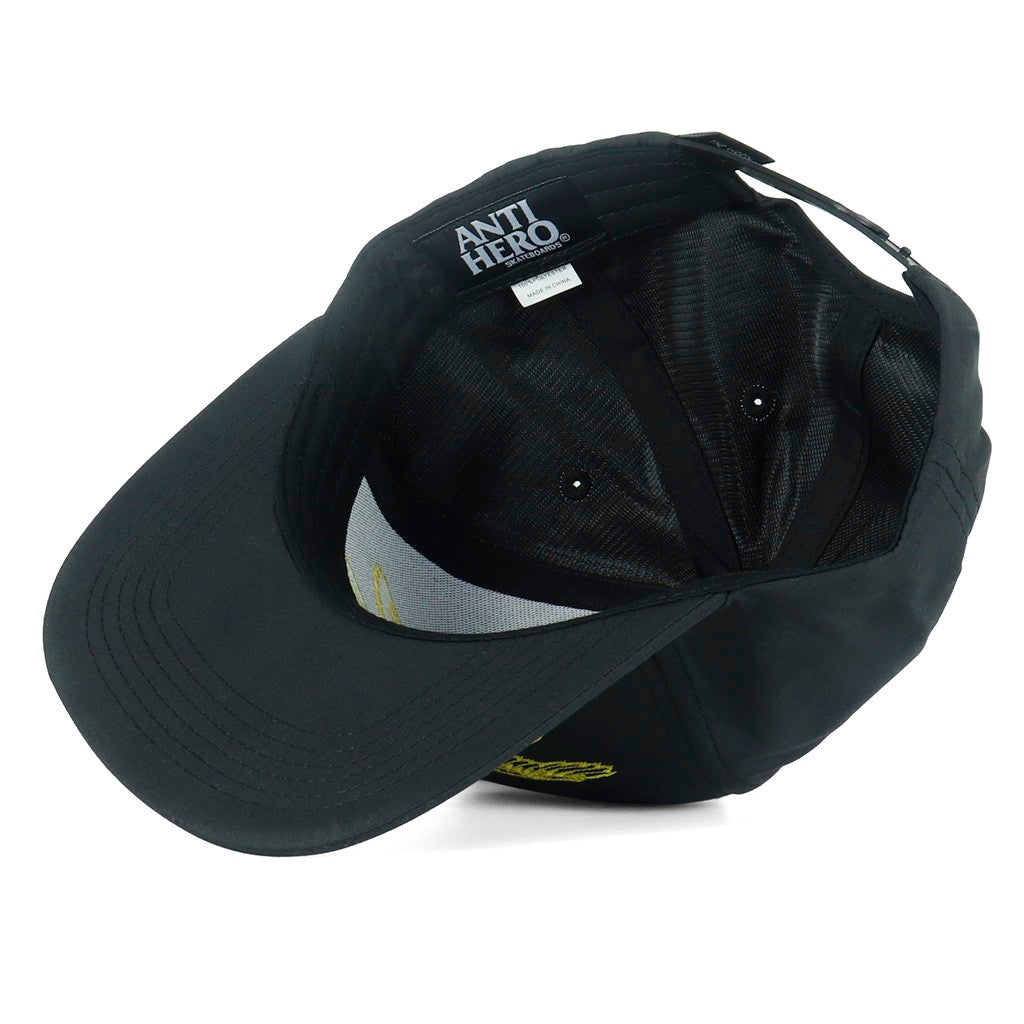Boné Anti Hero Skateboards Basic Eagle Snap - Preto / Amarelo