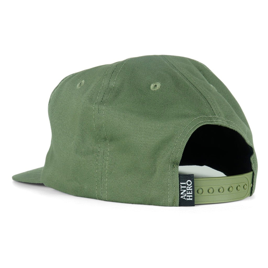 Boné Anti Hero Skateboards Basic Pigeon Round - Verde / Amarelo